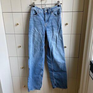 Abercrombie Kids High Rise Wide Leg Jeans